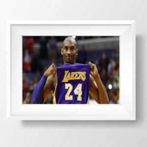 Kobe Bryant 24 Lakers Jersey Showcase Photo Wall Mounted Frame Sample 700