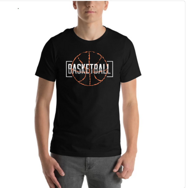 Basketball Pickup Game Classic Slim Fit Tshirt - Black