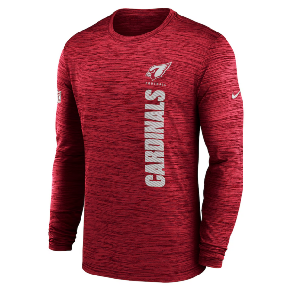 Arizona Cardinals New Nike Sideline Velocity Performance Long Sleeve T-Shirt