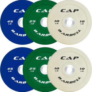 RWA Sportswear CAP Barbell 2-Inch Olympic Bumper Plate Weight Set - Competition