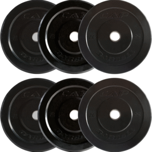 RWA Sportswear CAP Barbell 2-Inch Olympic Bumper Plate Weight Set - Elite