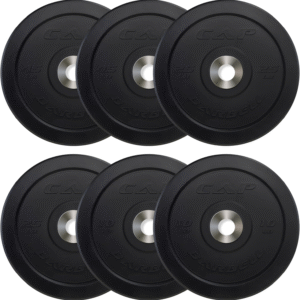 RWA Sportswear New CAP Barbell Olympic Bumper Plate Pro Weight Set