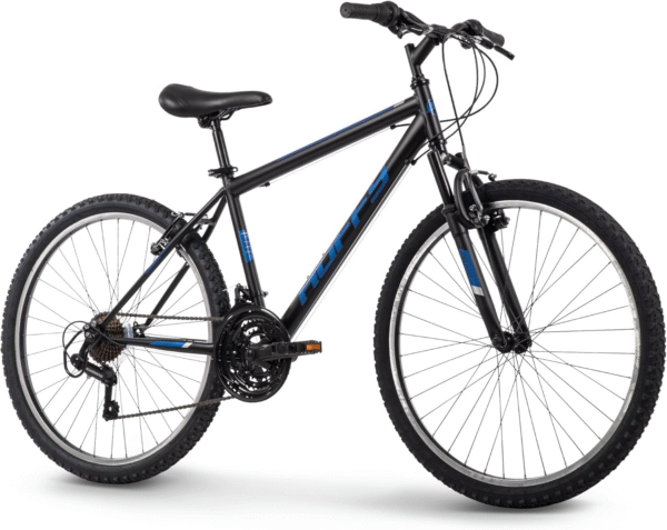 New Huffy Matte Black Stone 26 Inch Mountain Bike